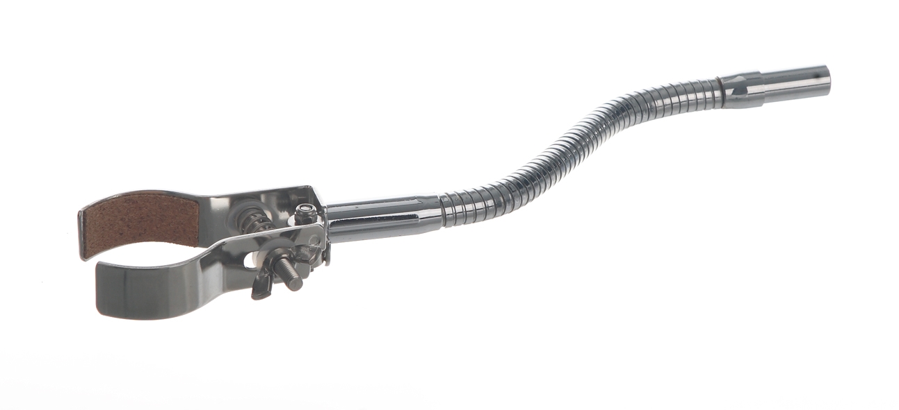 Statiefklem met flexibele staaf