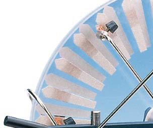 Koper borstels Wimshurst machine