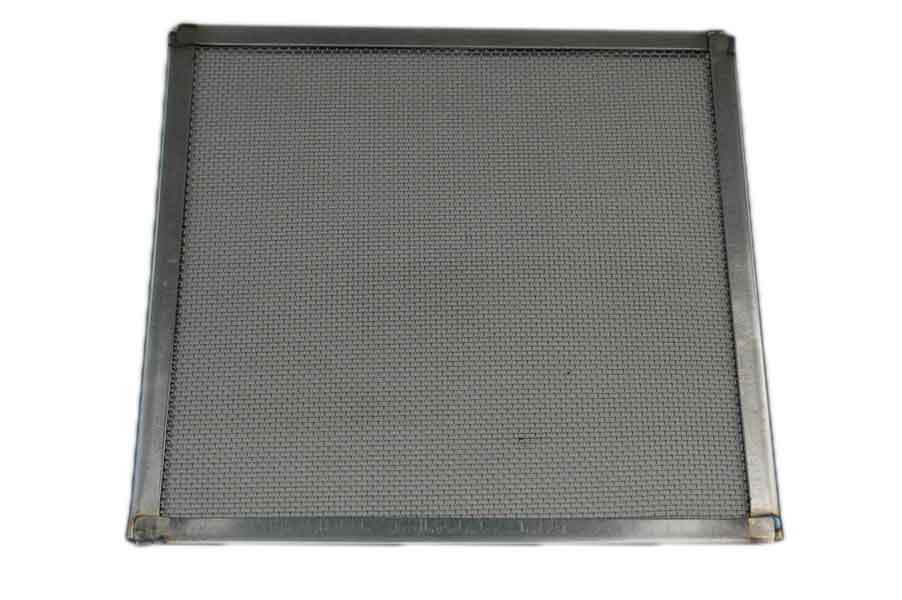 Brandergaasje 150x150mm RVS met rand