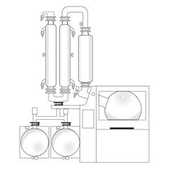 Hei-VAP Industrial - glassware set A2C