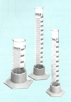 Maatcilinder 10 ml HM kunststof voet