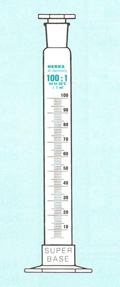 Schudcilinder kunststof voet 100 ml