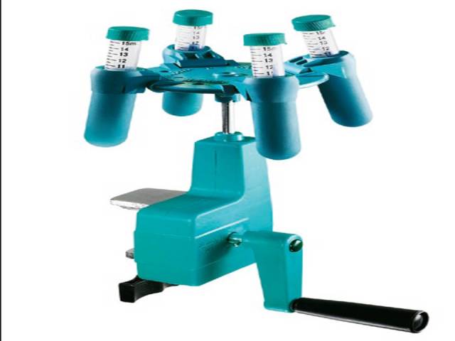 Handcentrifuge met rotor