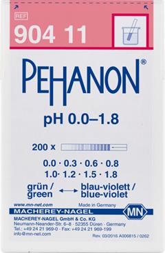Pehanon indicatorpapier pH 0.0-1.8