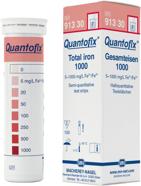 Quantofix ijzer test strips