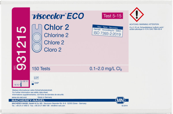 Visocolor Eco testkit chloor 2 navulset