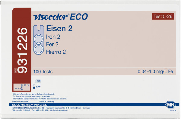 Visocolor Eco testkit ijzer navulset