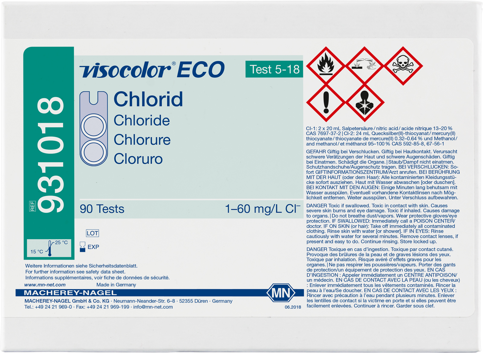 Visocolor Eco testkit chloride