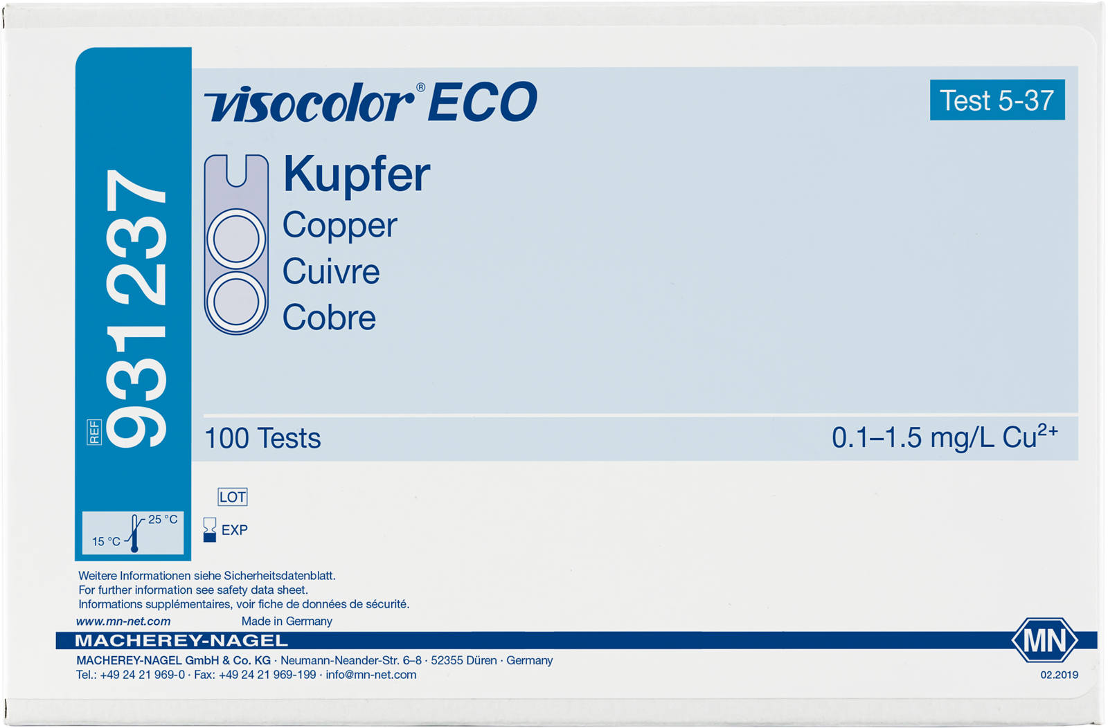 Visocolor Eco testkit koper navulset