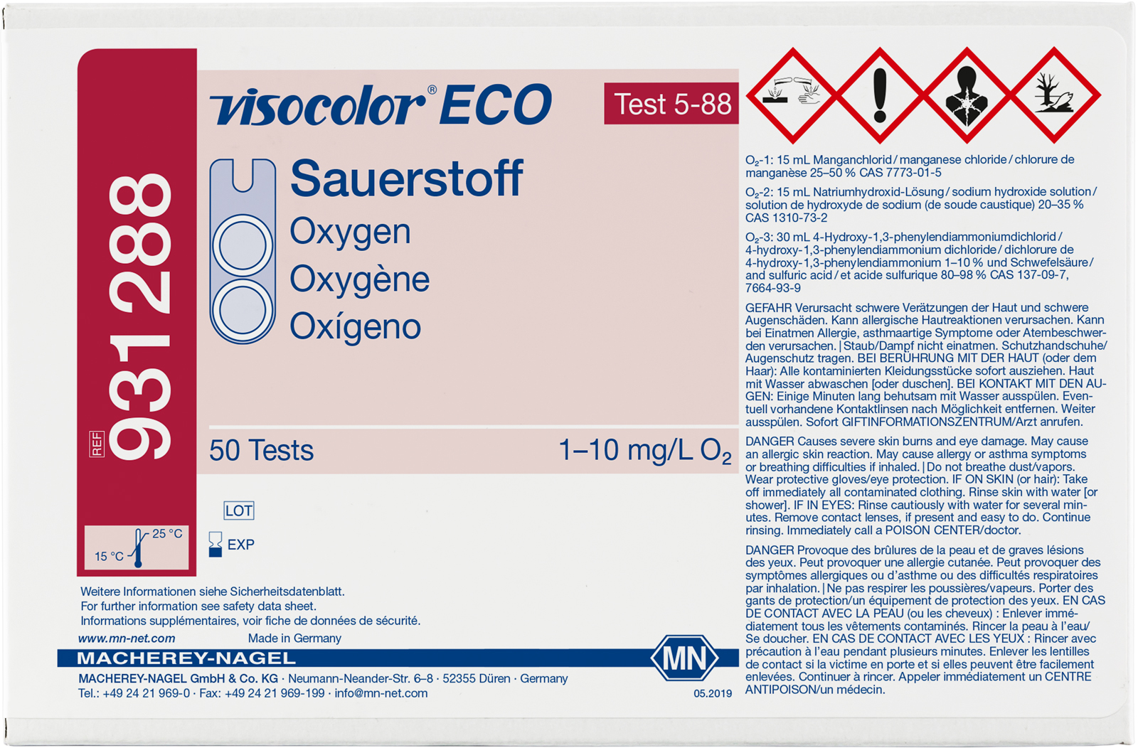 Visocolor Eco testkit zuurstof navulset