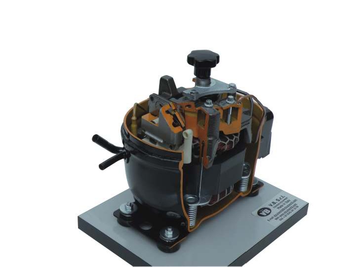 Hermetisch afgesloten compressor (op bas