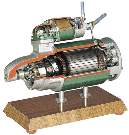 Model opengewerkte startmotor