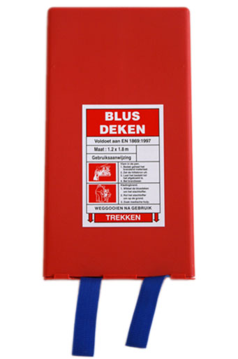 Blusdeken met houder 120 x 180 mm