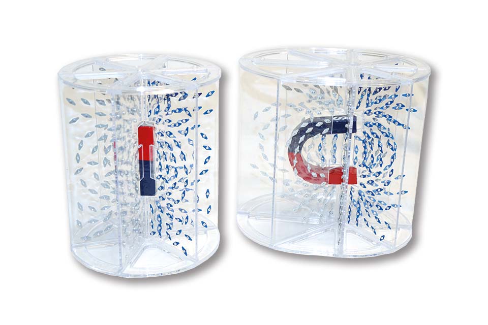 3-D veldlijnen demonstratiemodel 2 delig