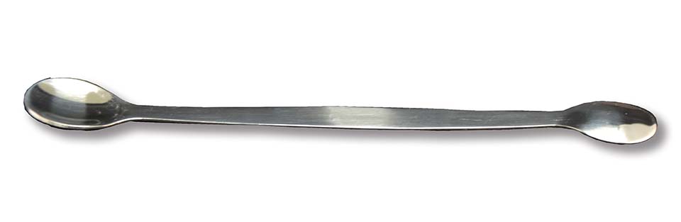 Dubbel lepel 180mm RVS