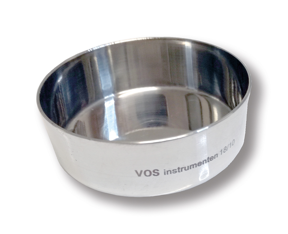 Uitdampschaal RVS 60x20mm laag model