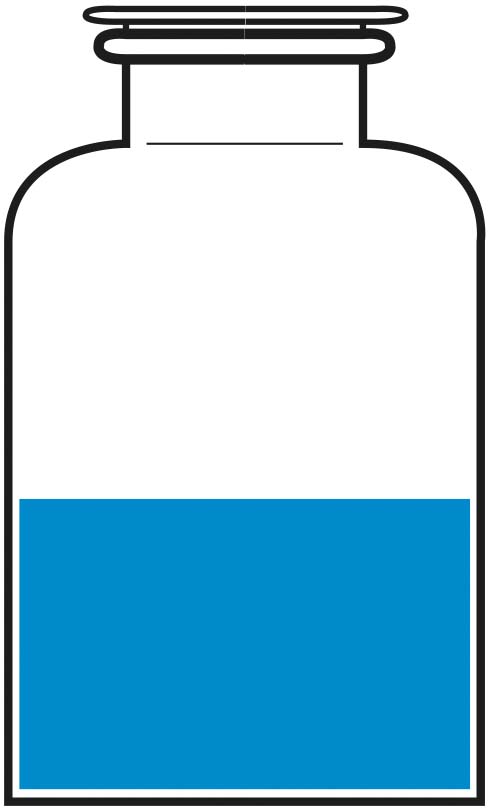 Stopfles 500ml blank boro 3.3