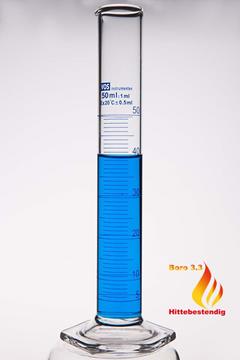 Maatcilinder Hexagonale voet Boro 10ml