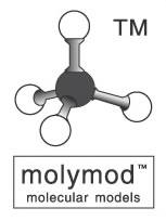 Molymod onderdeel donker bruin 5-gaten